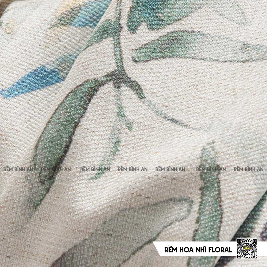 Rèm Vải Hoa Nhí Vintage Retro