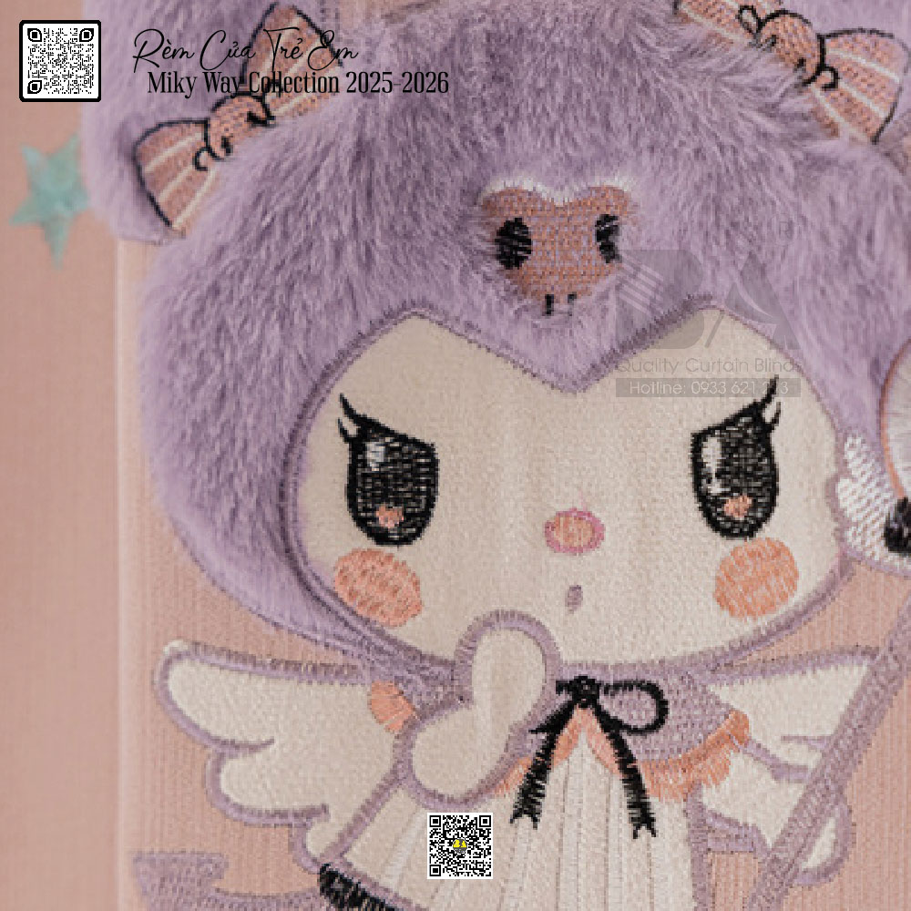 Rèm vải Milky Way – Họa tiết hoạt hình dệt nổi, cản sáng và cách nhiệt tốt