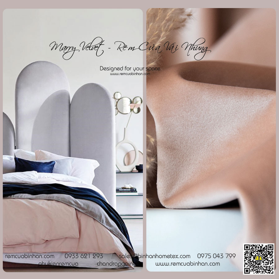 Rèm vải nhung Màn rèm cổ điển MARY VELVET