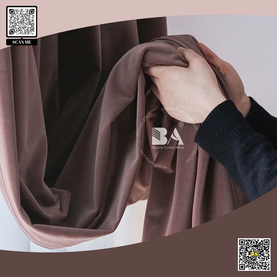 Rèm vải nhung nỉ nhập khẩu cao cấp ELEGANCE VELVET