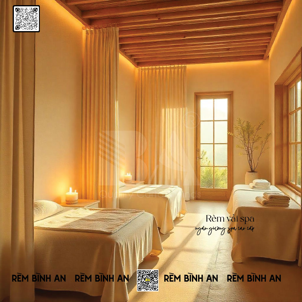 Rèm Vải Spa Cao Cấp | Riêng Tư & Thư Giãn Tuyệt Đối