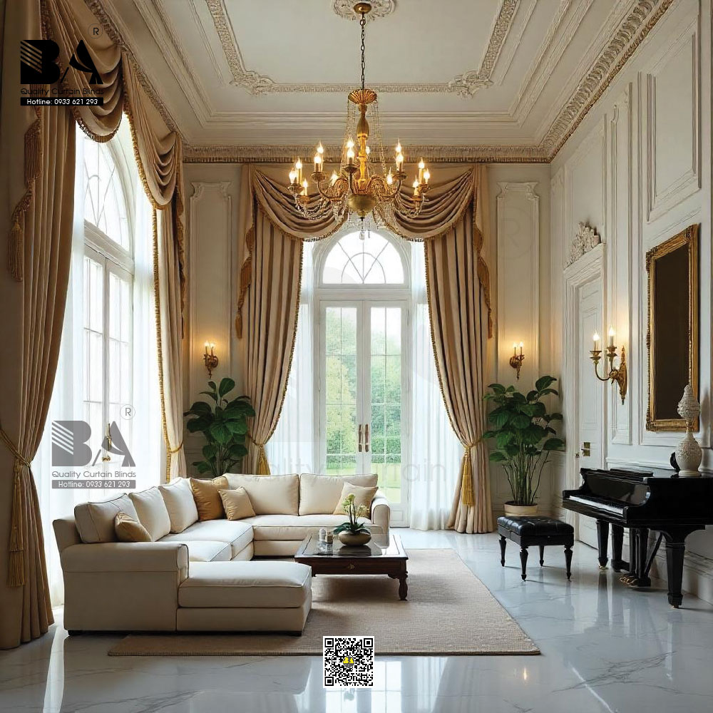 Rèm Vải Thông Tầng Cổ Điển – Sang Trọng và Đẳng Cấp