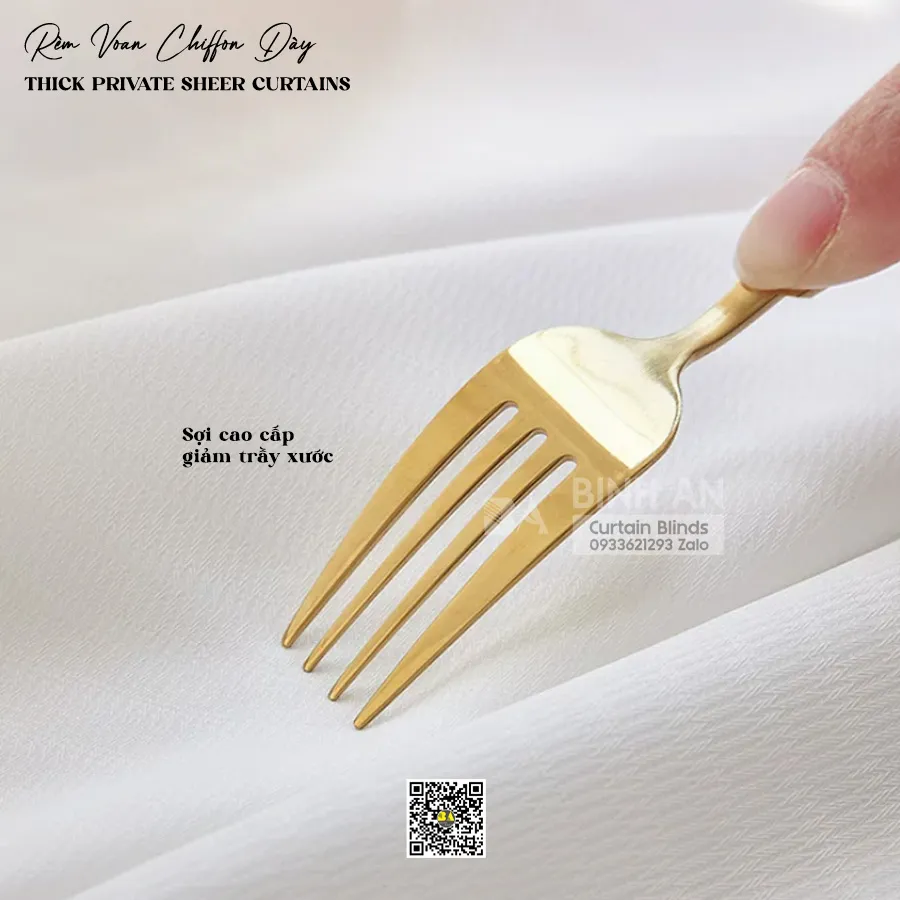 VCF01 Rèm Voan Chiffon Dày Cao Cấp | RÈM BÌNH AN