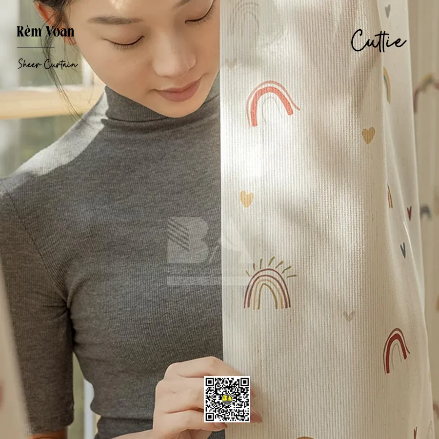 Rèm Voan Cầu Vồng Cho Bé | Rèm Phòng Trẻ Em Đẹp-3