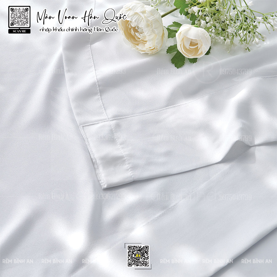 Rèm voan đẹp cho villa - Màn voan Hàn Quốc