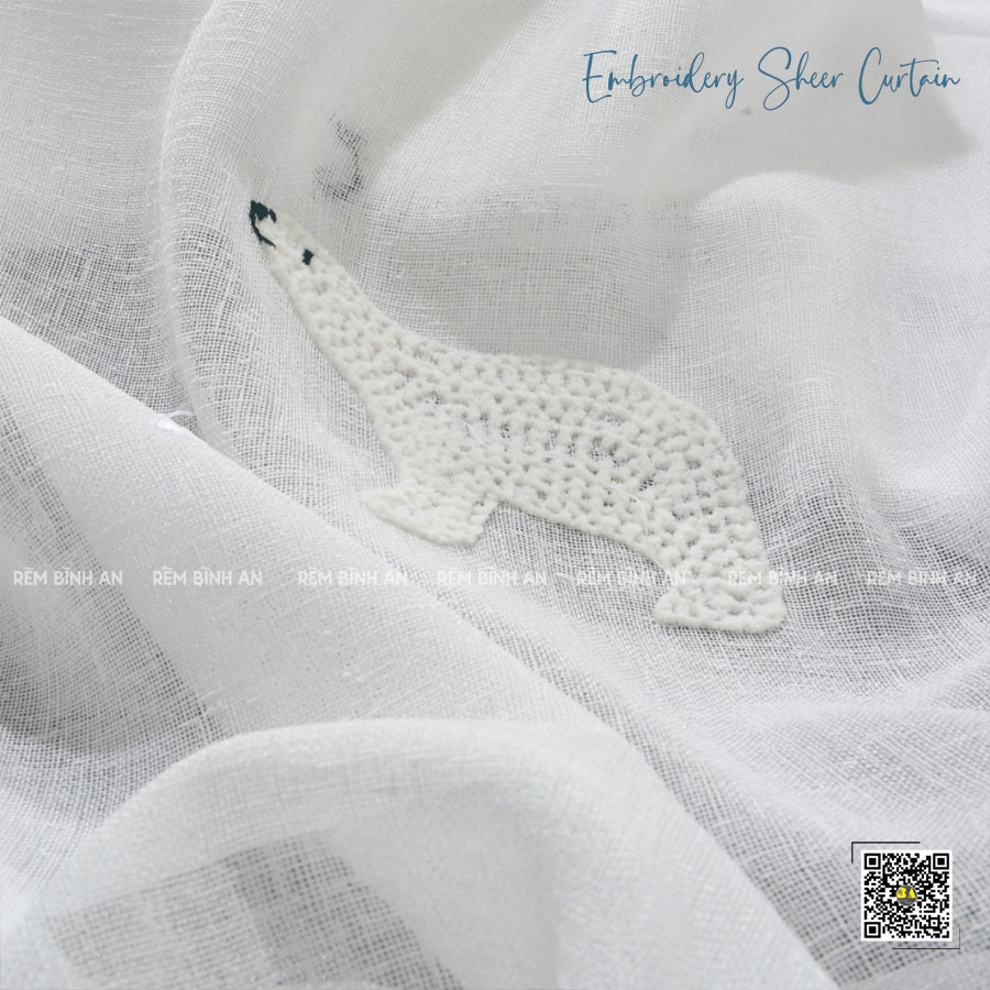 Rèm Voan Thêu Hàn Quốc