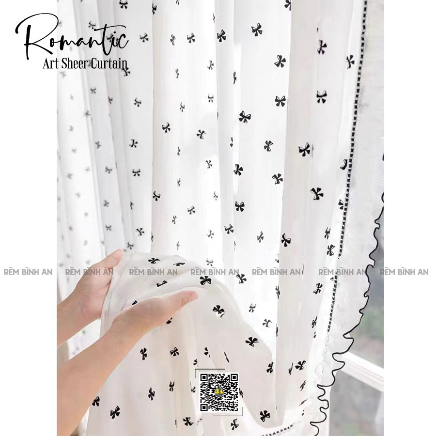 Rèm Voan In Tranh Lãng Mạn