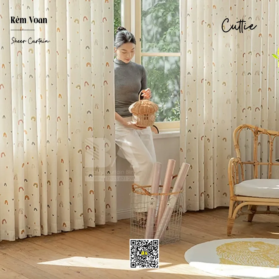 Rèm Voan Cầu Vồng Cho Bé | Rèm Phòng Trẻ Em Đẹp-6