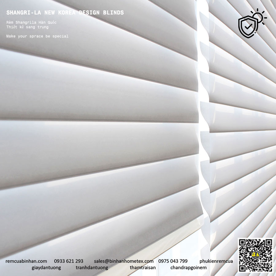 Rèm Xếp Lớp Hàn Quốc SHANGRI-LA Màn Cửa Hàn Quốc Rèm Cửa Sổ Nhà Ở, Villa
