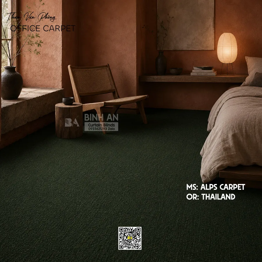Thảm Cuộn Văn Phòng ALPS Thái Lan 12 Màu Loop Pile 100% PP-4