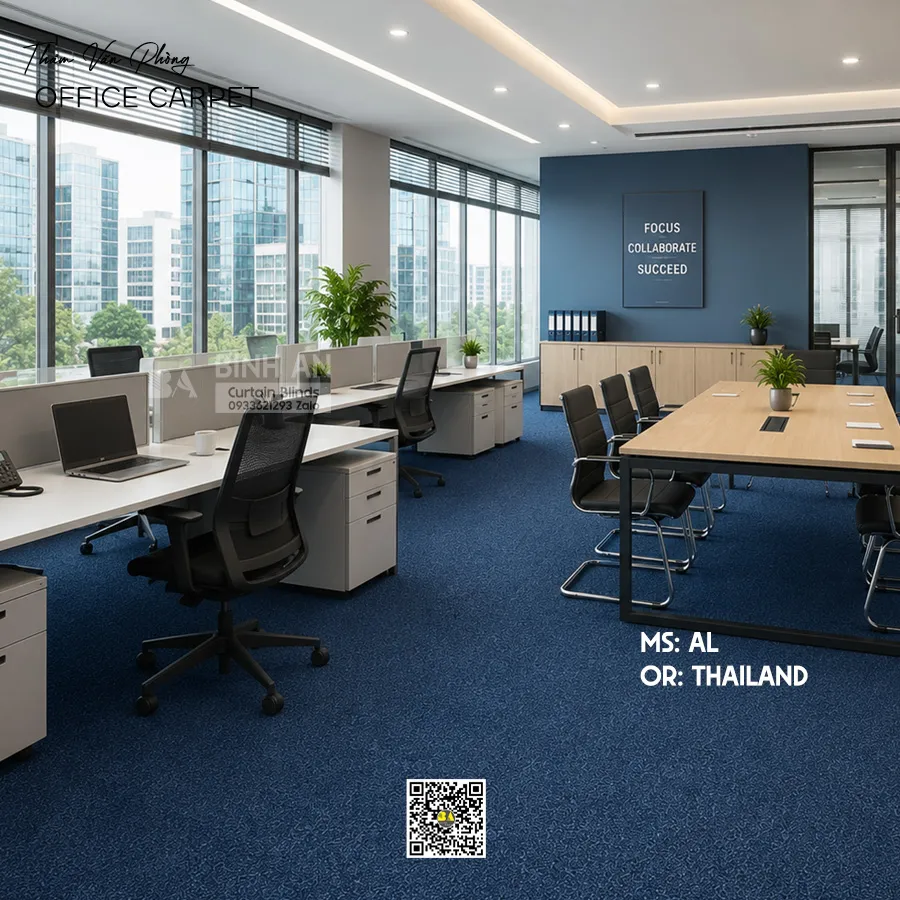 Thảm Cuộn Văn Phòng ALPS Thái Lan 12 Màu Loop Pile 100% PP-8