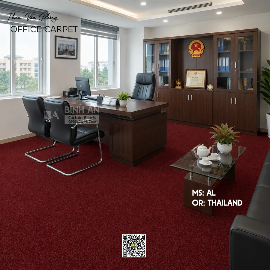 Thảm Cuộn Văn Phòng ALPS Thái Lan 12 Màu Loop Pile 100% PP-9