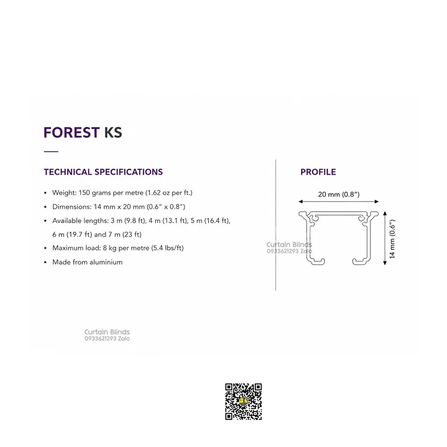 FOREST KS Klick System – Thanh Ray Rèm Cao Cấp Từ Hà Lan-8