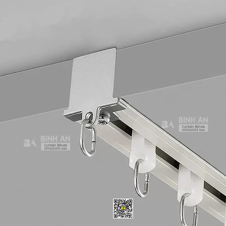 Thanh Treo Rèm Âm Trần Uốn Cong ART02 20×20mm | Ray Rèm Nhôm Lắp Âm-9