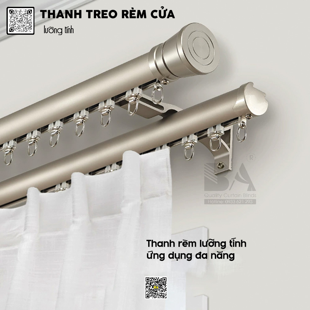 Thanh Treo Rèm LMT1 - Thanh Trượt Êm Ái, Bền Bỉ