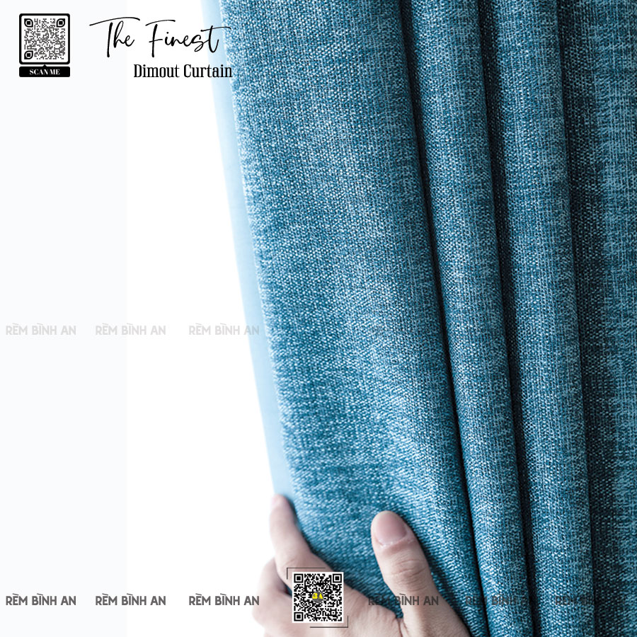 THE FINEST Màn Cửa Thô Mộc Natural - Rèm Vải Hiện Đại Japandi