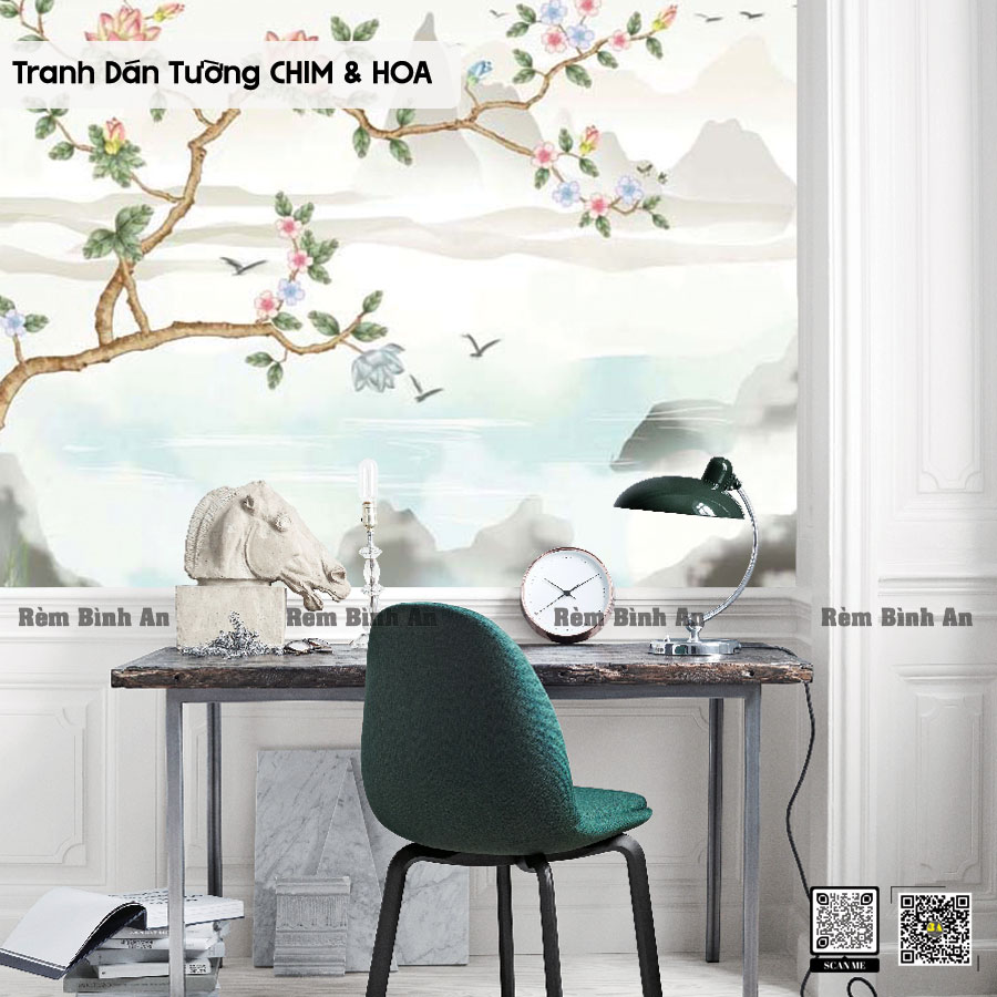 Tranh Chim Hoa Cổ Điển & Indochine