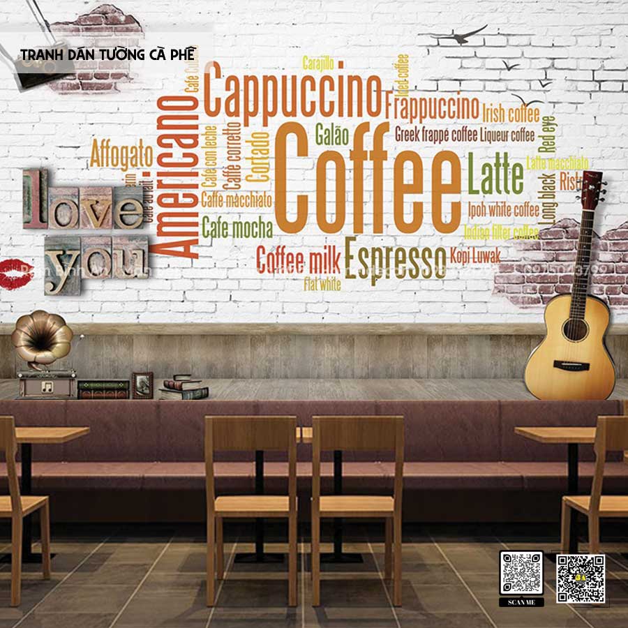 Tranh Dán Tường Cà Phê: Làm Đẹp Quán Cà Phê Của Bạn
