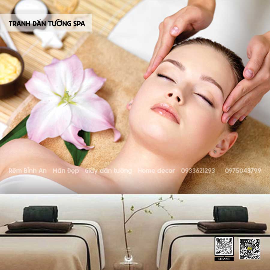 Tranh Dán Tường Spa: Không Gian Thư Giãn Cho Khách Hàng