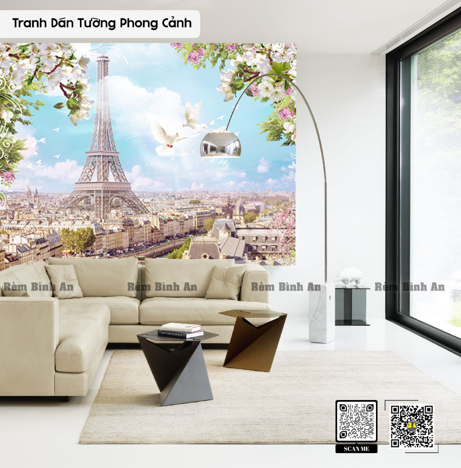 Tranh Dán Tường City View - Bình An