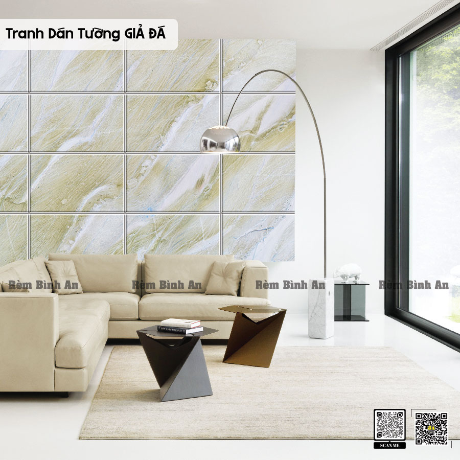 Tranh Dán Tường Giả Đá, Cẩm Thạch Cho Mọi Nhà