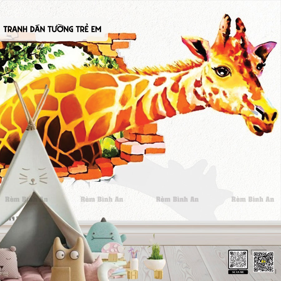 Tranh Dán Tường Hoạt Hình: Vũ Trụ Phòng Bé Yêu