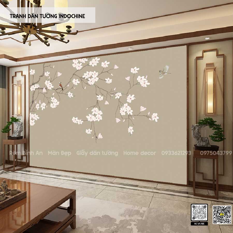 Tranh Indochine & Chim Hoa: Vẻ Đẹp Tinh Tế Cổ Điển