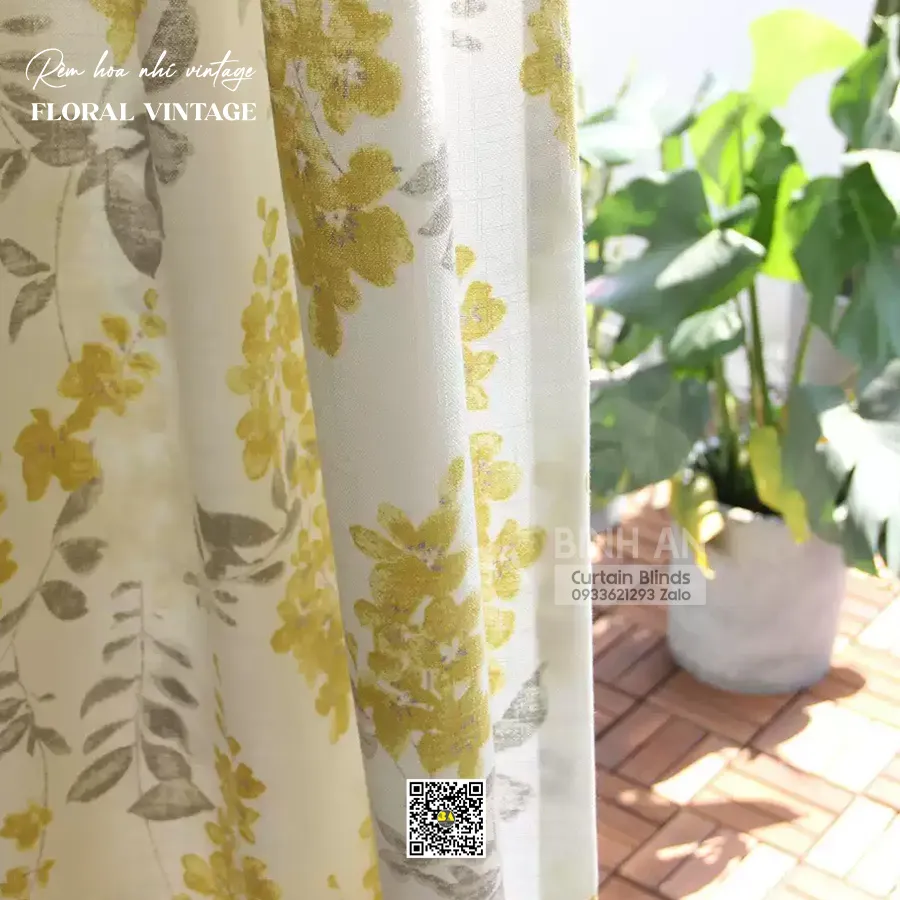 DAISY English Cottage Floral Curtains | Custom Made | BINH AN-4